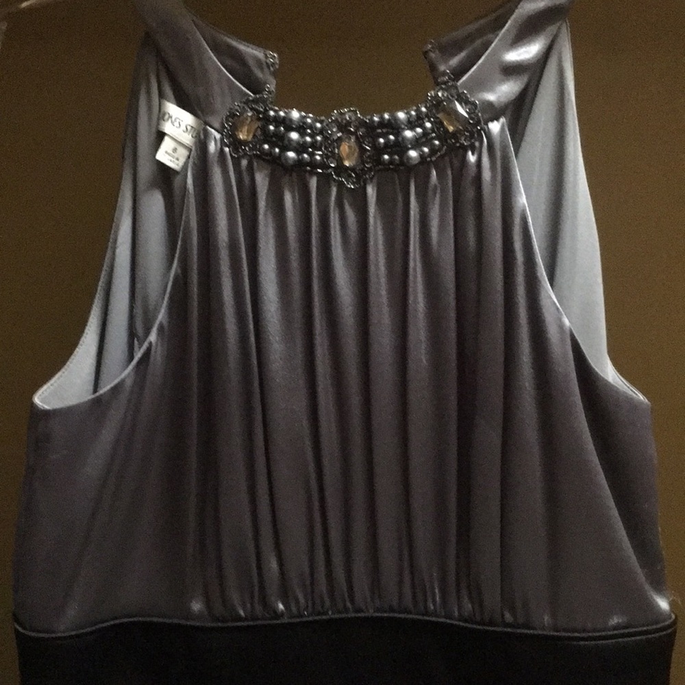 Silver and Black Cocktail Dress